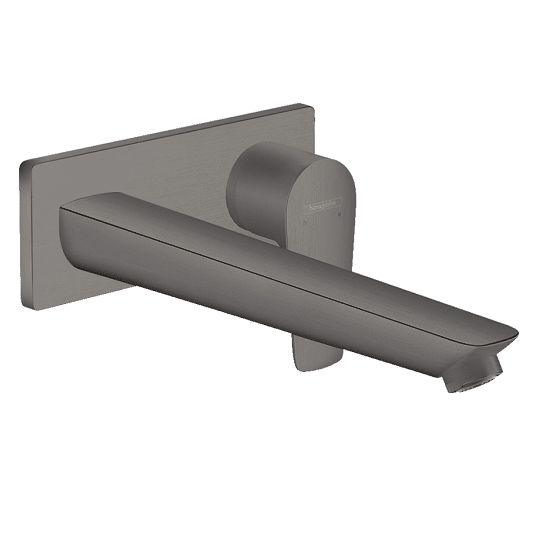 Ornament baterie lavoar perete Talis E pipa 22.5 cm - brushed black chrome